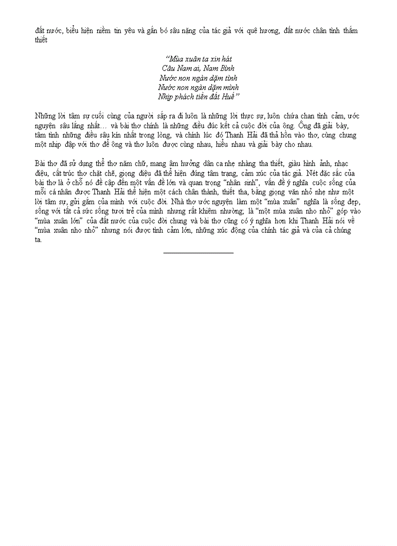 image for page Phân tích và bình bài thơ Mùa xuân nho nhỏ