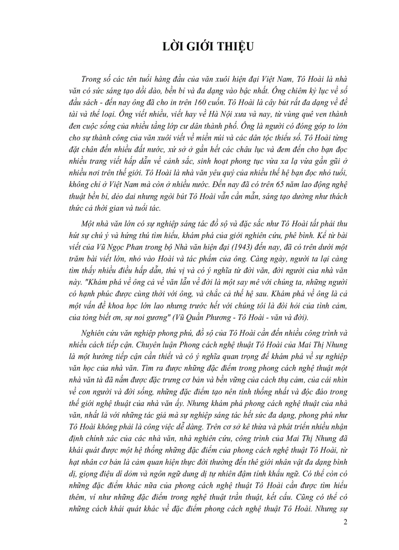 image for page Phong cách nghệ thuật Tô Hoài