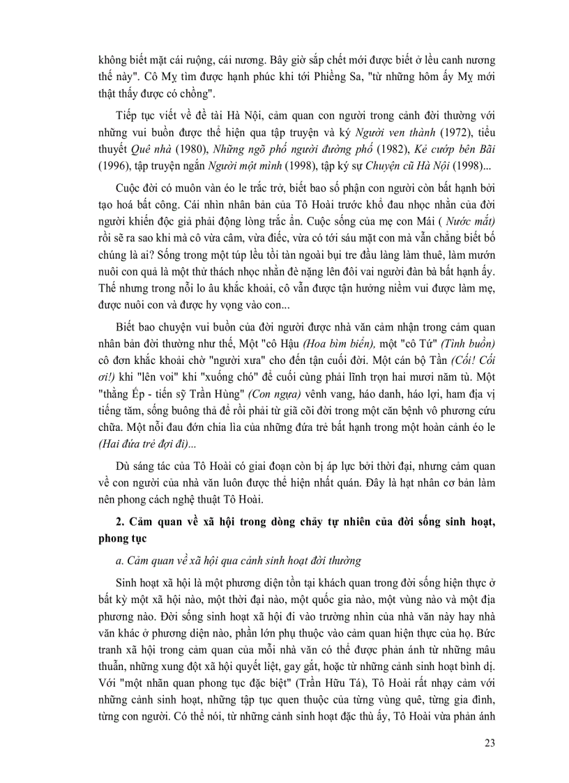 image for page Phong cách nghệ thuật Tô Hoài