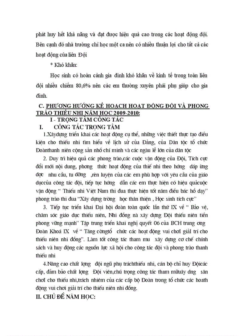 image for page Phuong huong hoat dong cong tac doi nam hoc 2010 2011 hot