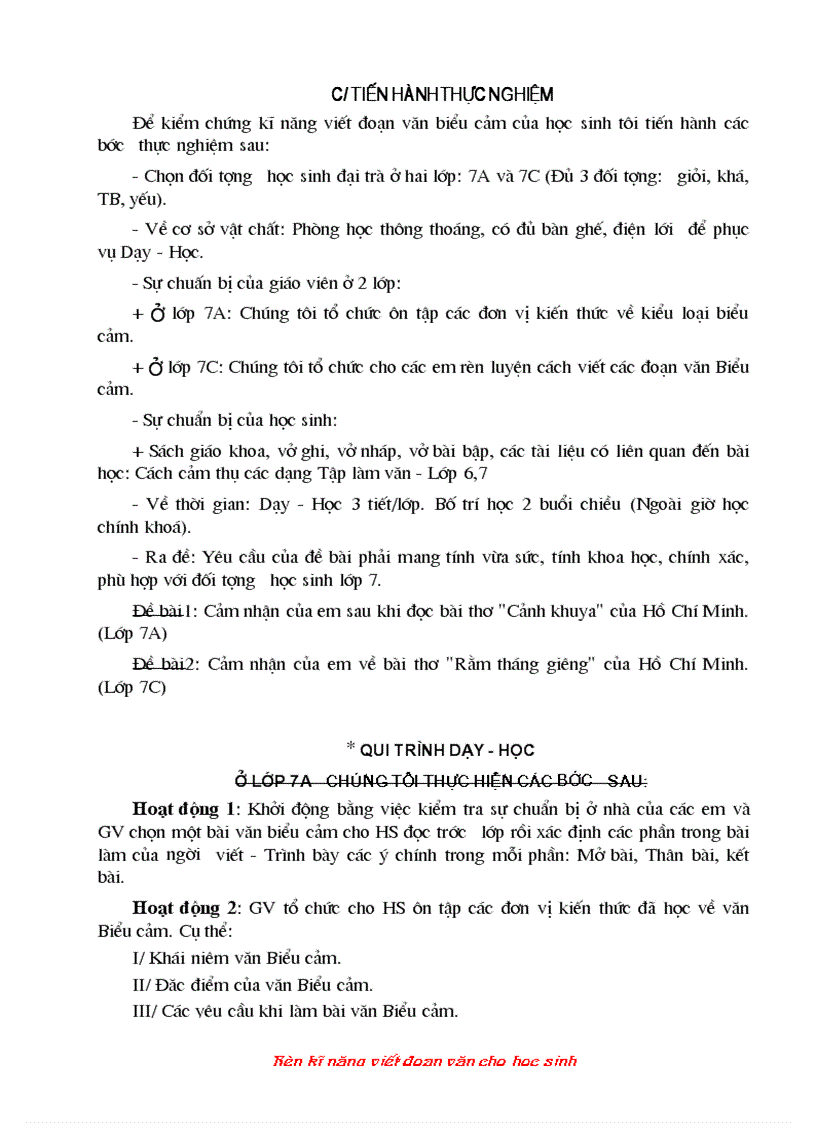 image for page Ren ki nang viet doan van cho hoc sinhTHCS doc