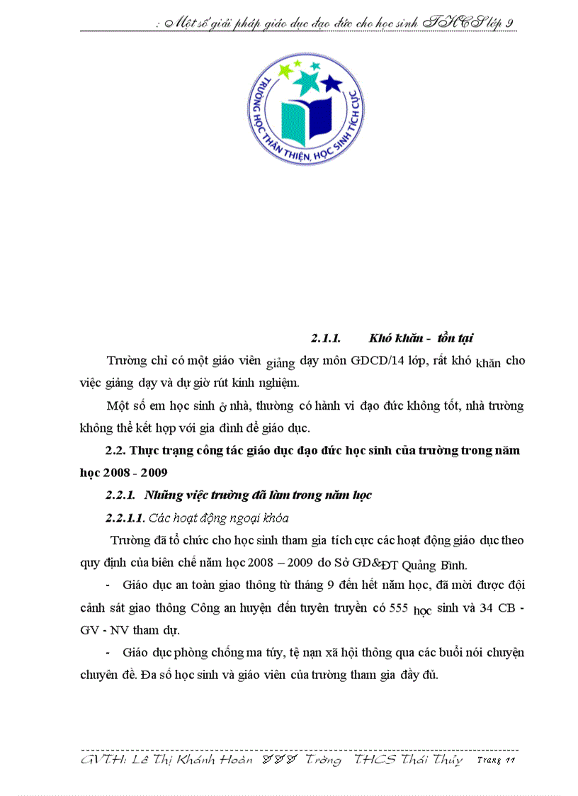 image for page SKKN Giải pháp đạo đức cho học sinh