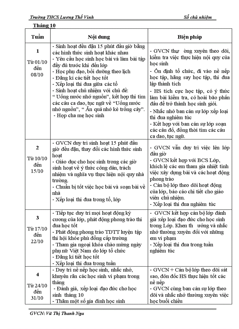 image for page Sổ chủ nhiệm lớp 9a3