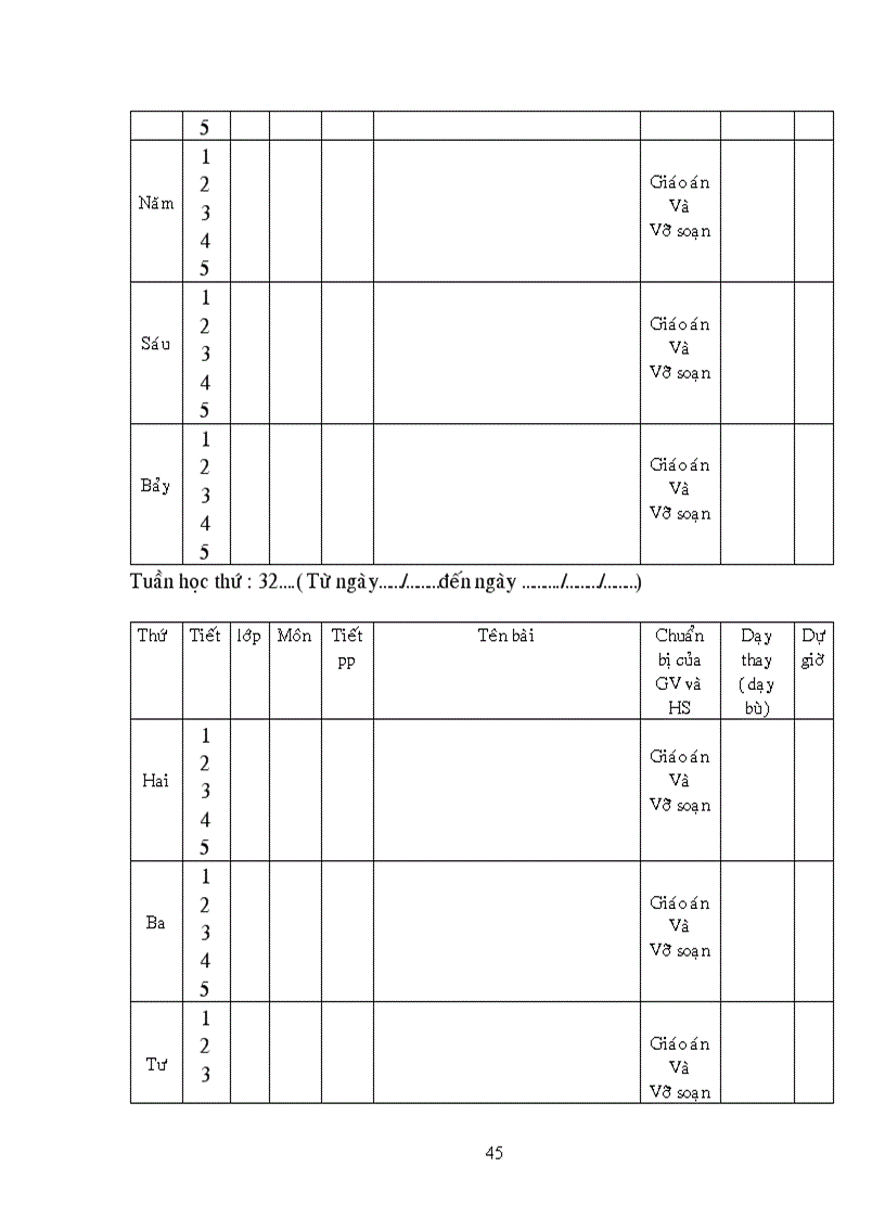 image for page Sổ kế hoạch giảng dạy