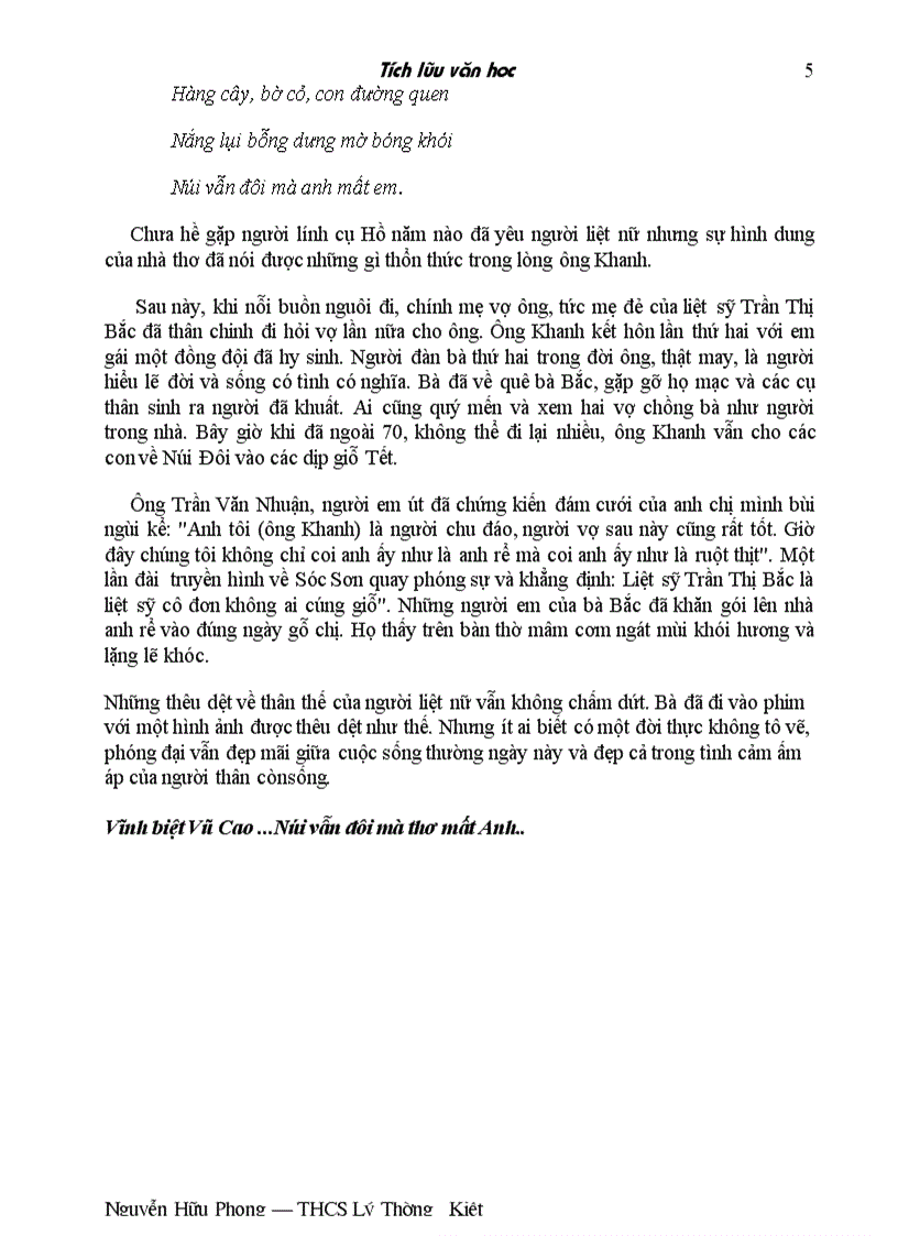 image for page Sự thật về bài thơ Núi đôi