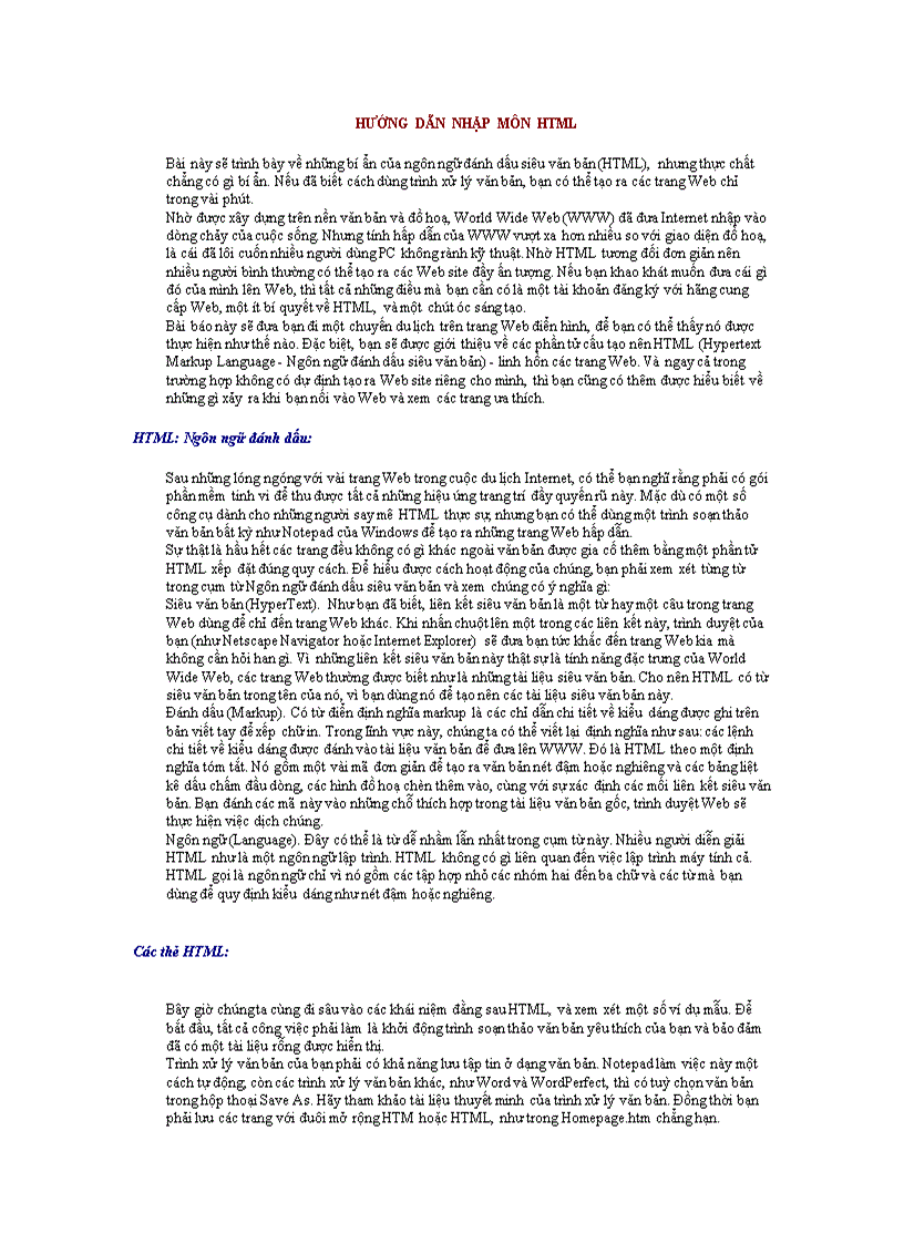 image for page Tài liệu html