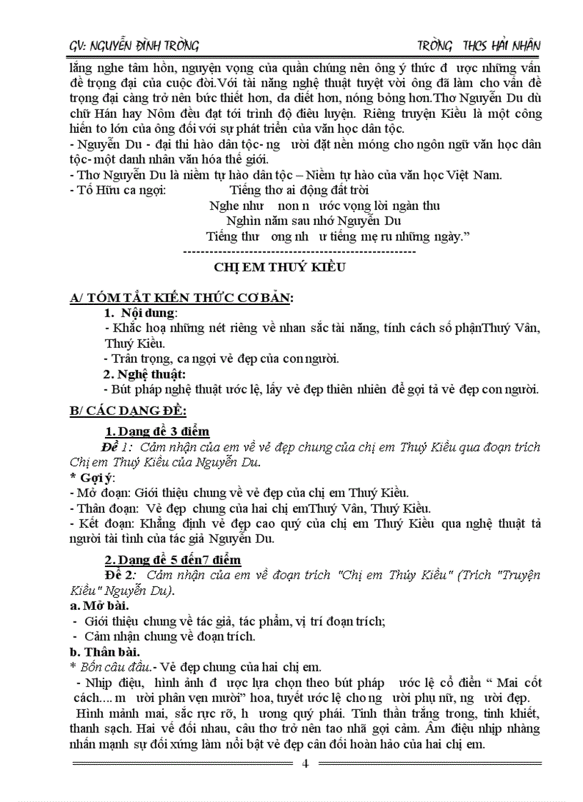 image for page Tài liệu ôn thi vào 10 Môn ngữ văn