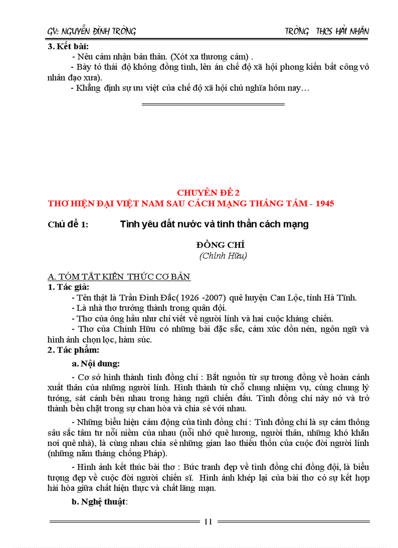 image for page Tài liệu ôn thi vào 10 Môn ngữ văn