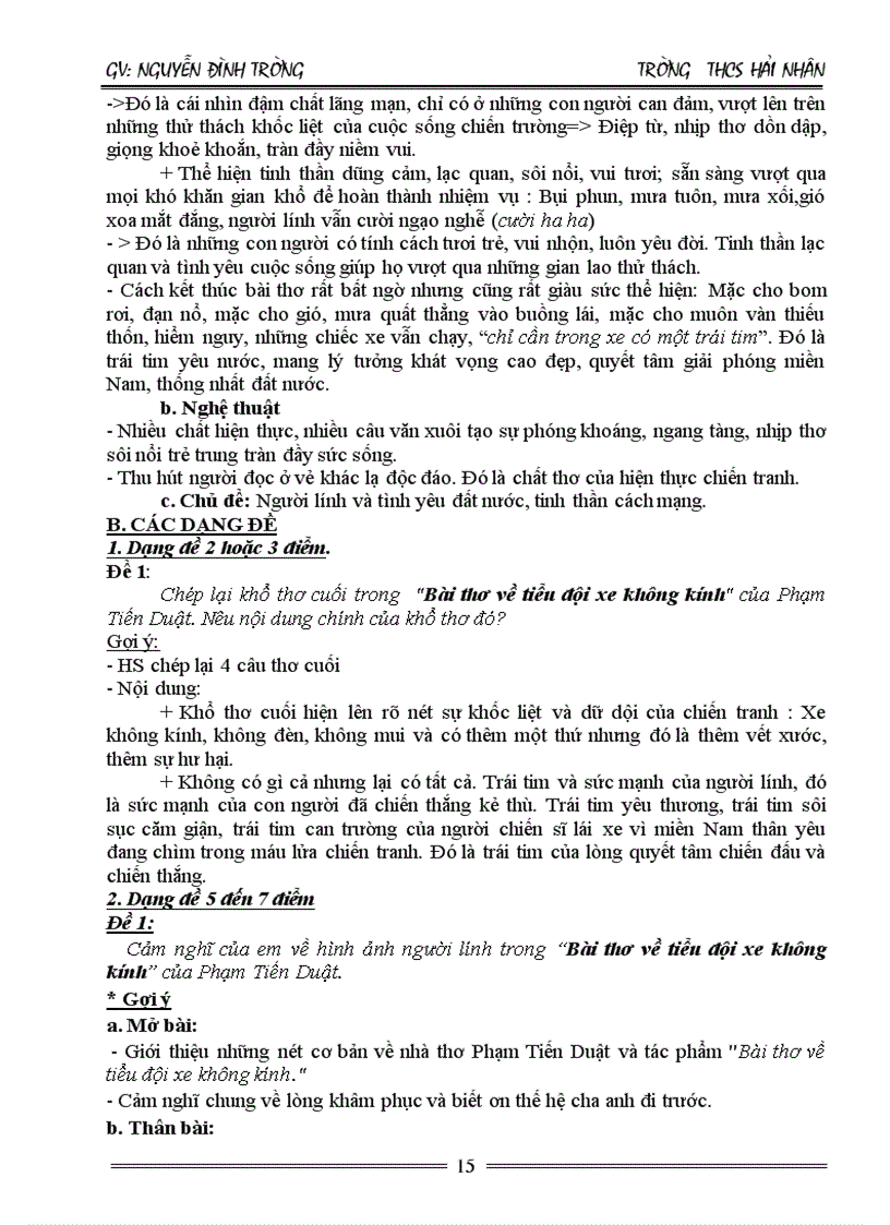 image for page Tài liệu ôn thi vào 10 Môn ngữ văn