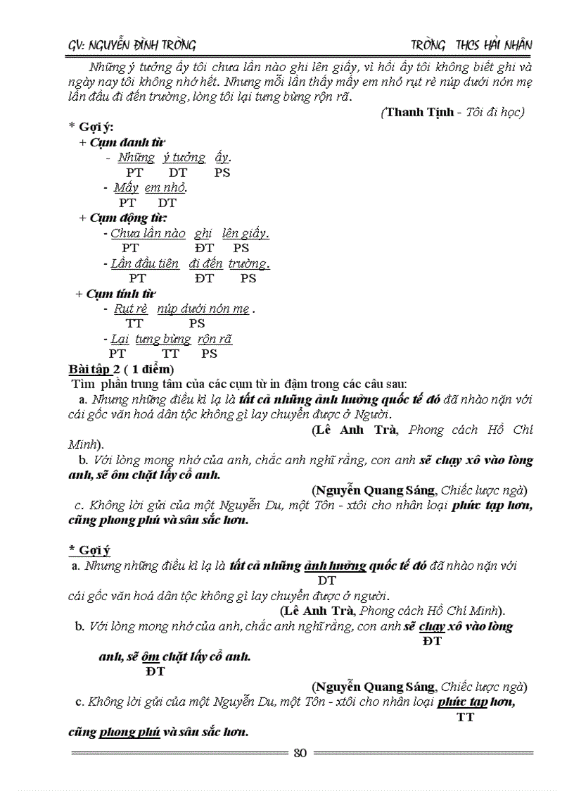 image for page Tài liệu ôn thi vào 10 Môn ngữ văn