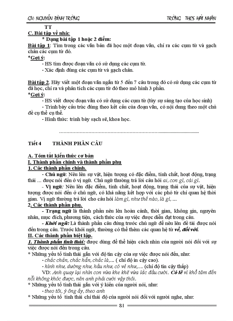 image for page Tài liệu ôn thi vào 10 Môn ngữ văn