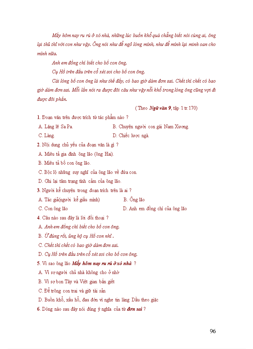 image for page Tài liệu tập huấn giáo viên biên soạn Ma trận đề kiểm tra môn Ngữ văn cấp THCS