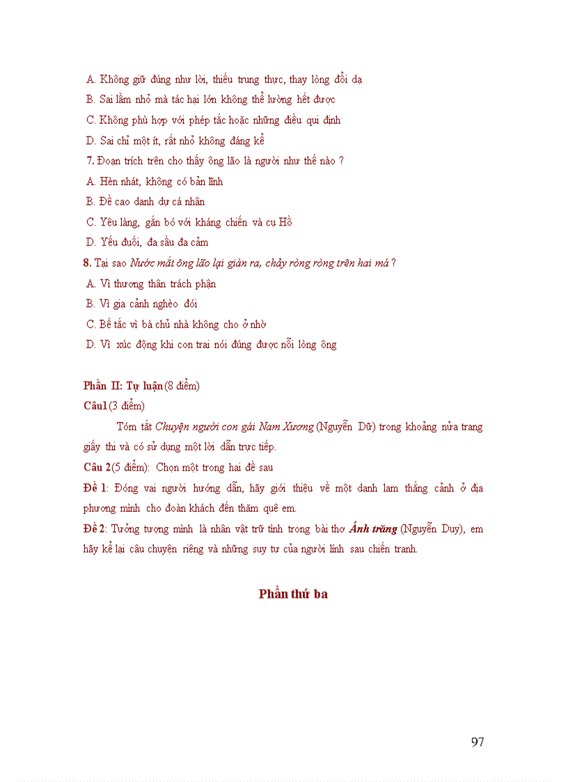 image for page Tài liệu tập huấn giáo viên biên soạn Ma trận đề kiểm tra môn Ngữ văn cấp THCS