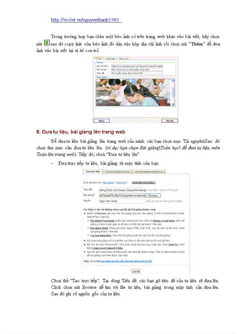 image for page Tạo Web trên violet toàn tập