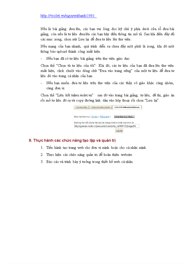 image for page Tạo Web trên violet toàn tập