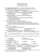 Tập đề đáp án kiểm tra HKII văn 9