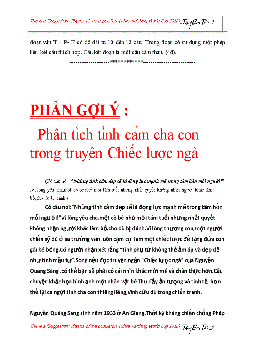 THI THU và GOI Y De thi VĂN tuyể sinh lớp10 2010 2011 2