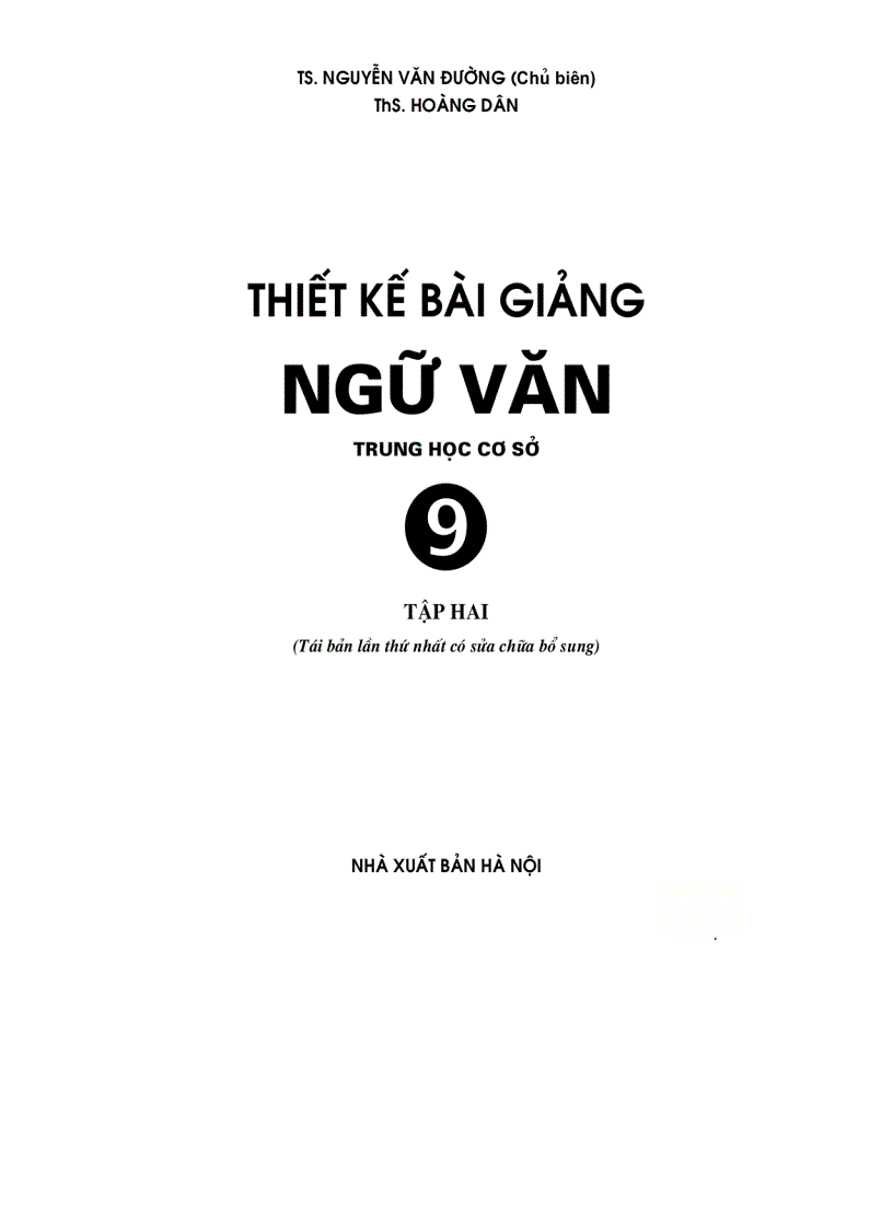 image for page Thiết kế bài giảng Văn 9 tập 2
