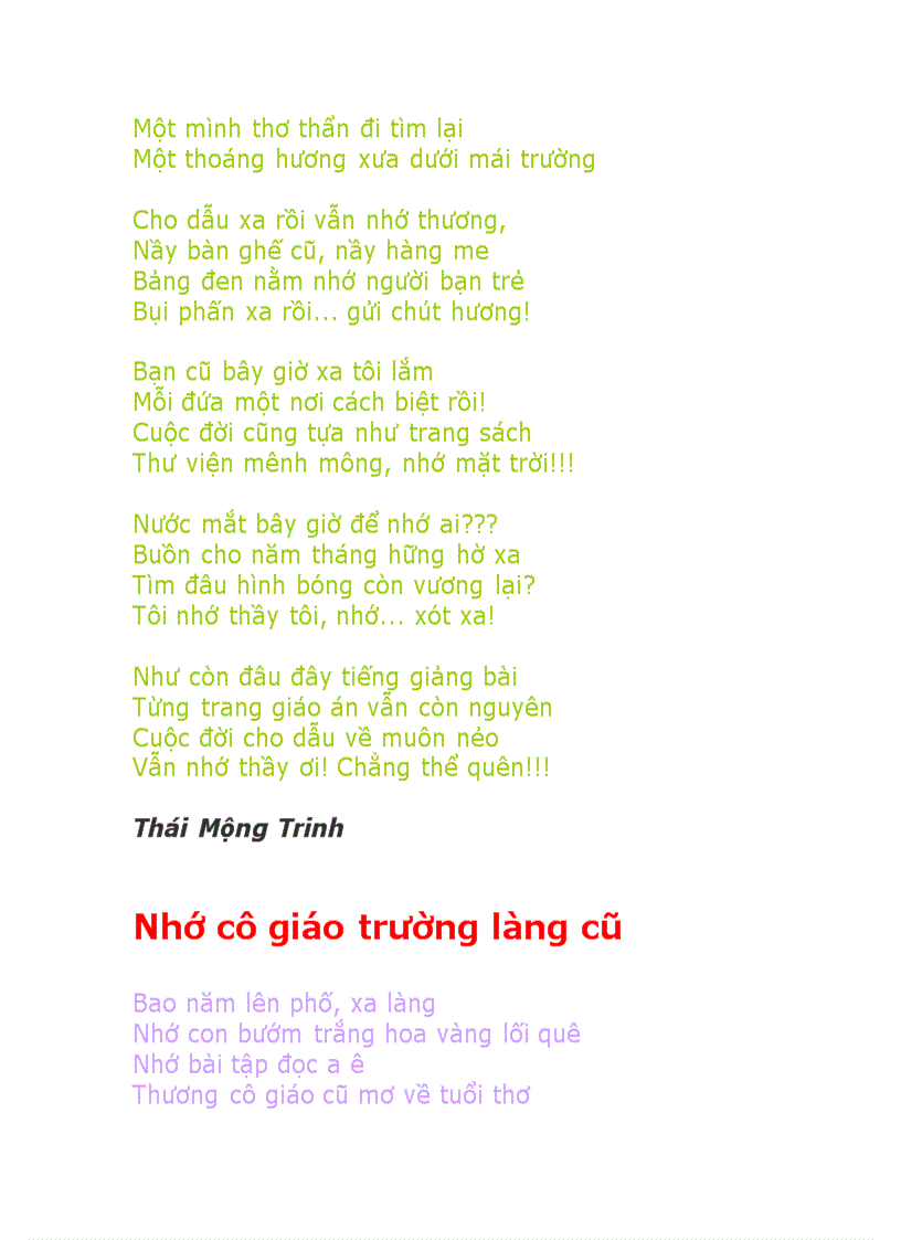 image for page Thơ về ngày Nhà giáo Việt Nam 20 11
