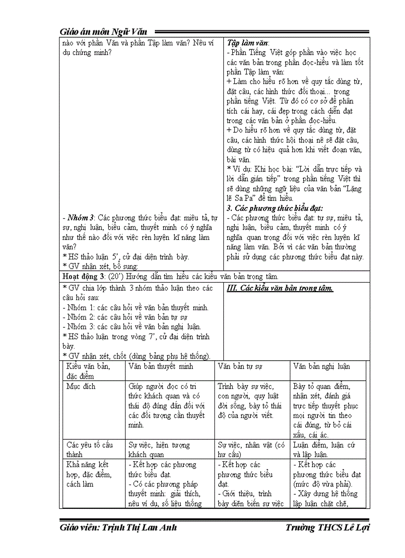 Tiết 164 Tổng kết TLV