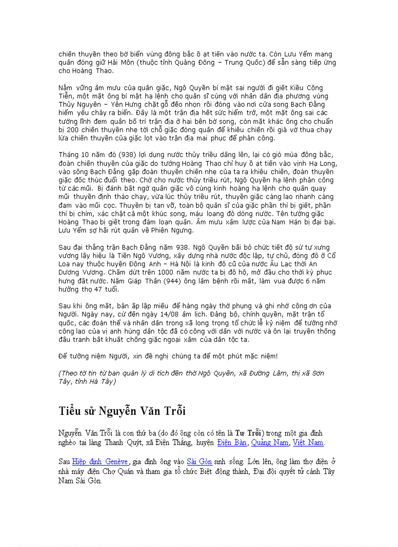 image for page Tiểu sử Danh nhân Việt Nam