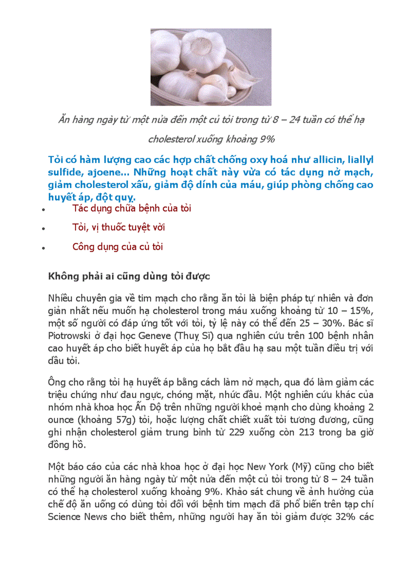 image for page Tỏi chữa bệnh