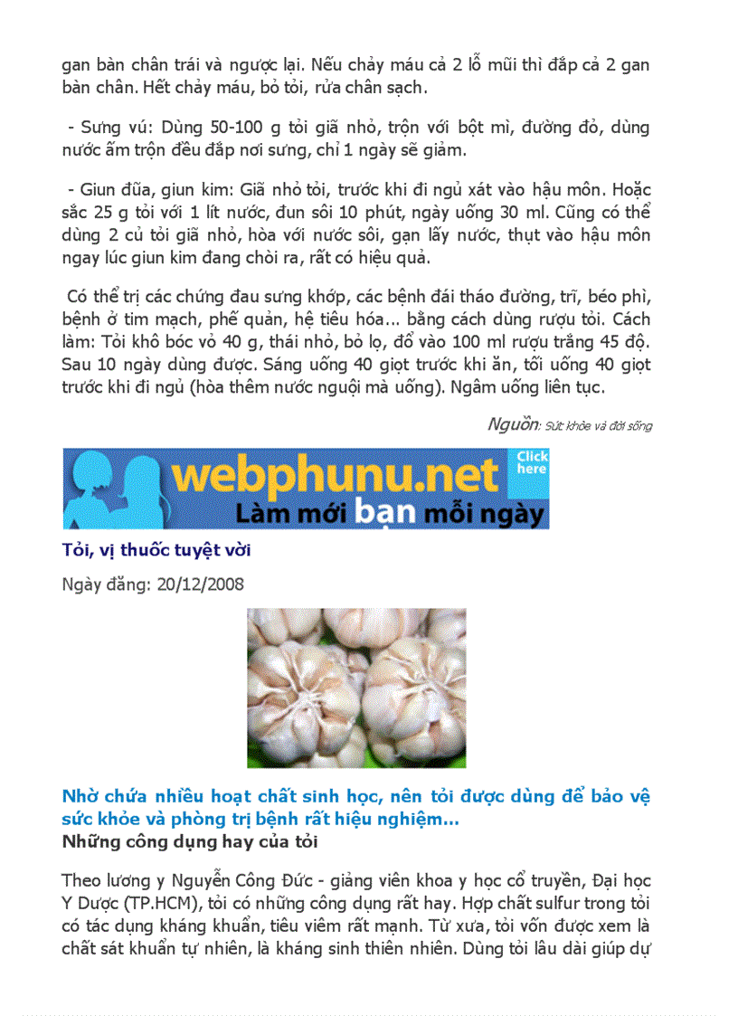 image for page Tỏi chữa bệnh