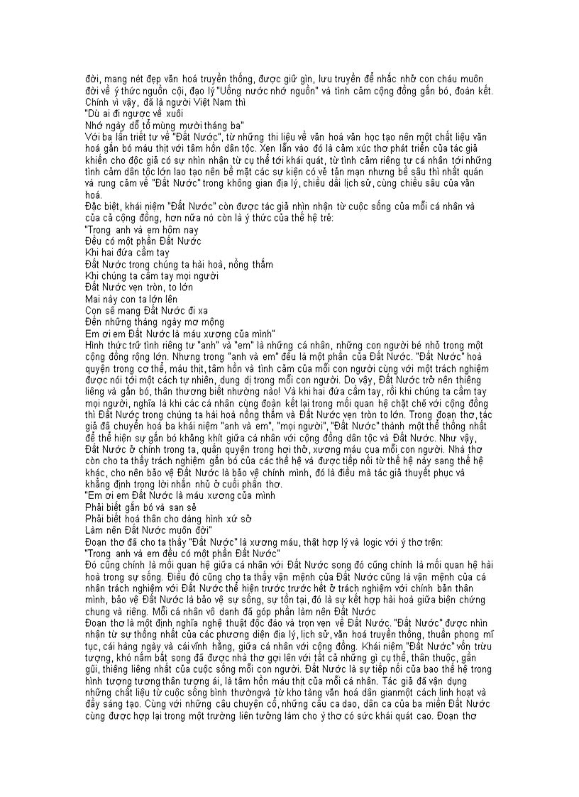 image for page Tổng hợp các bài viết về bài thơ ĐẤT NƯỚC