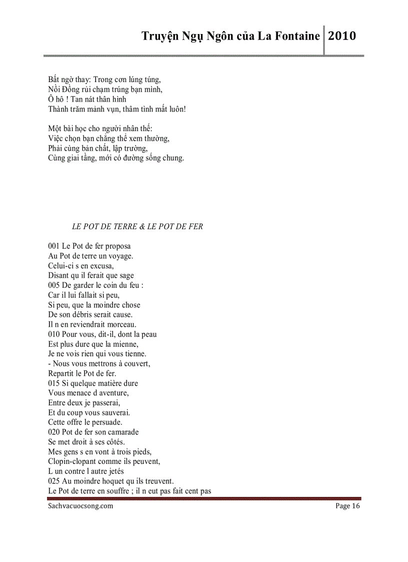 image for page Truyện ngụ ngôn của la fontaine