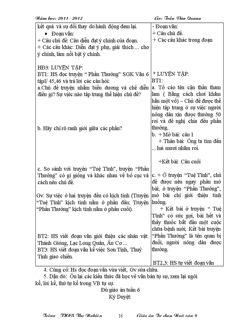 image for page Tự chọn Ngữ văn tuần 5 6 7