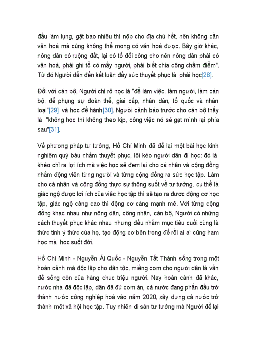 image for page Tư tưởng hồ chí minh về học tập suốt đời