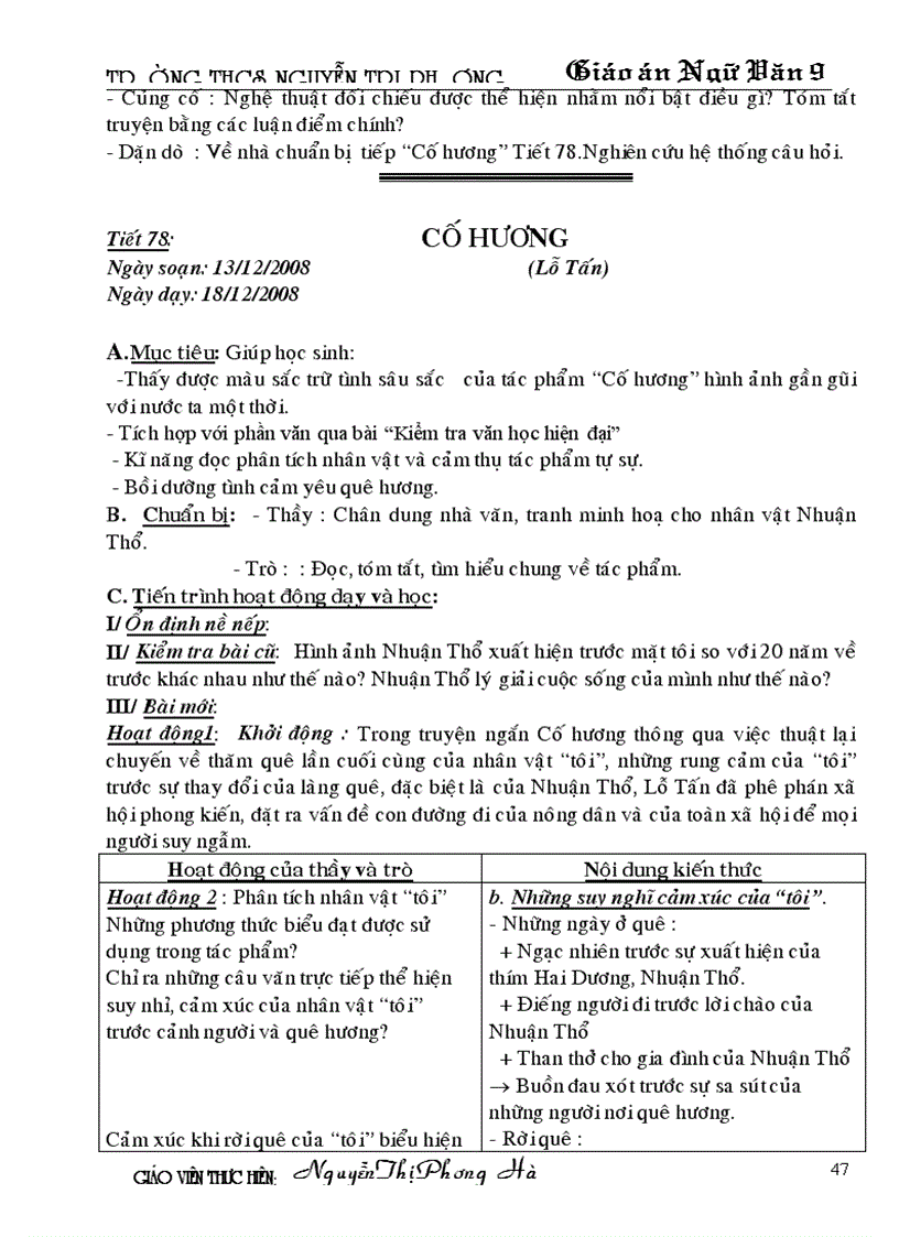 image for page Tuần 16 ngữ văn 9 2 cột