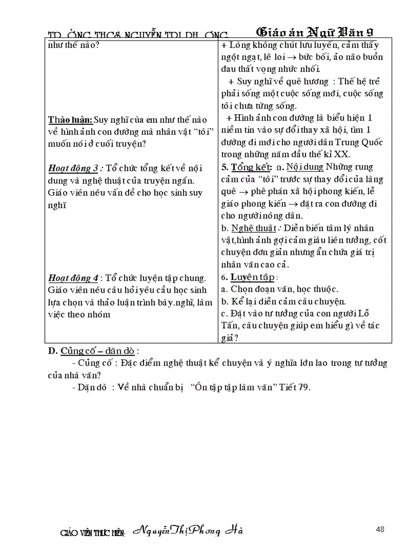 image for page Tuần 16 ngữ văn 9 2 cột