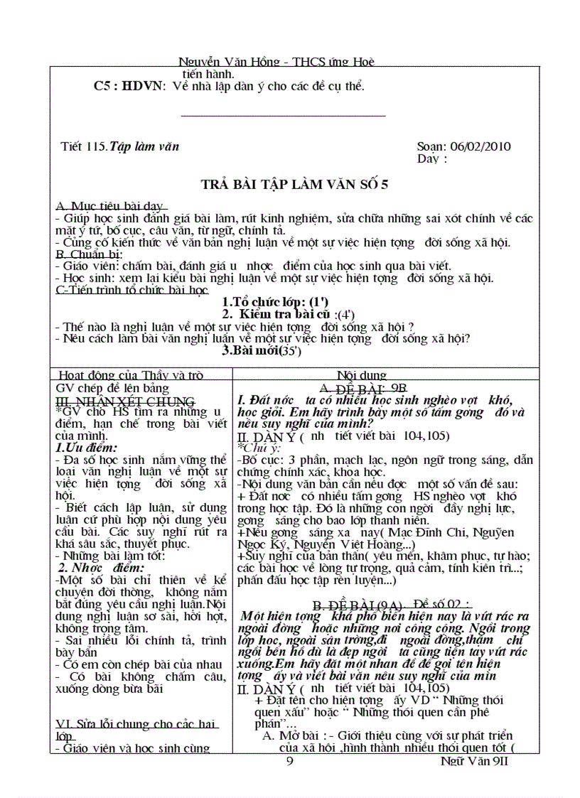 image for page Tuần 23 Văn 9