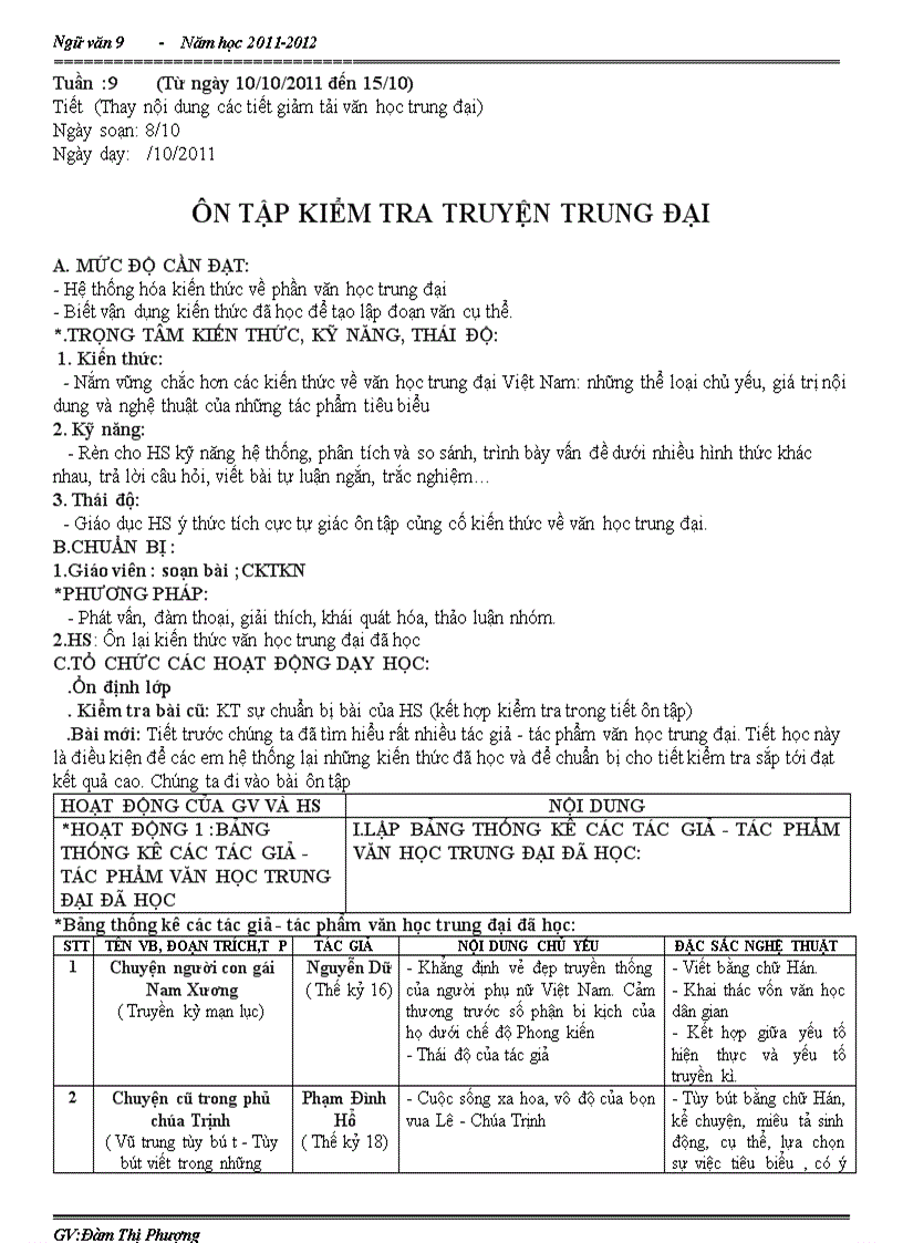 image for page Tuần 9 Ngữ văn 9 Chuẩn KTKN