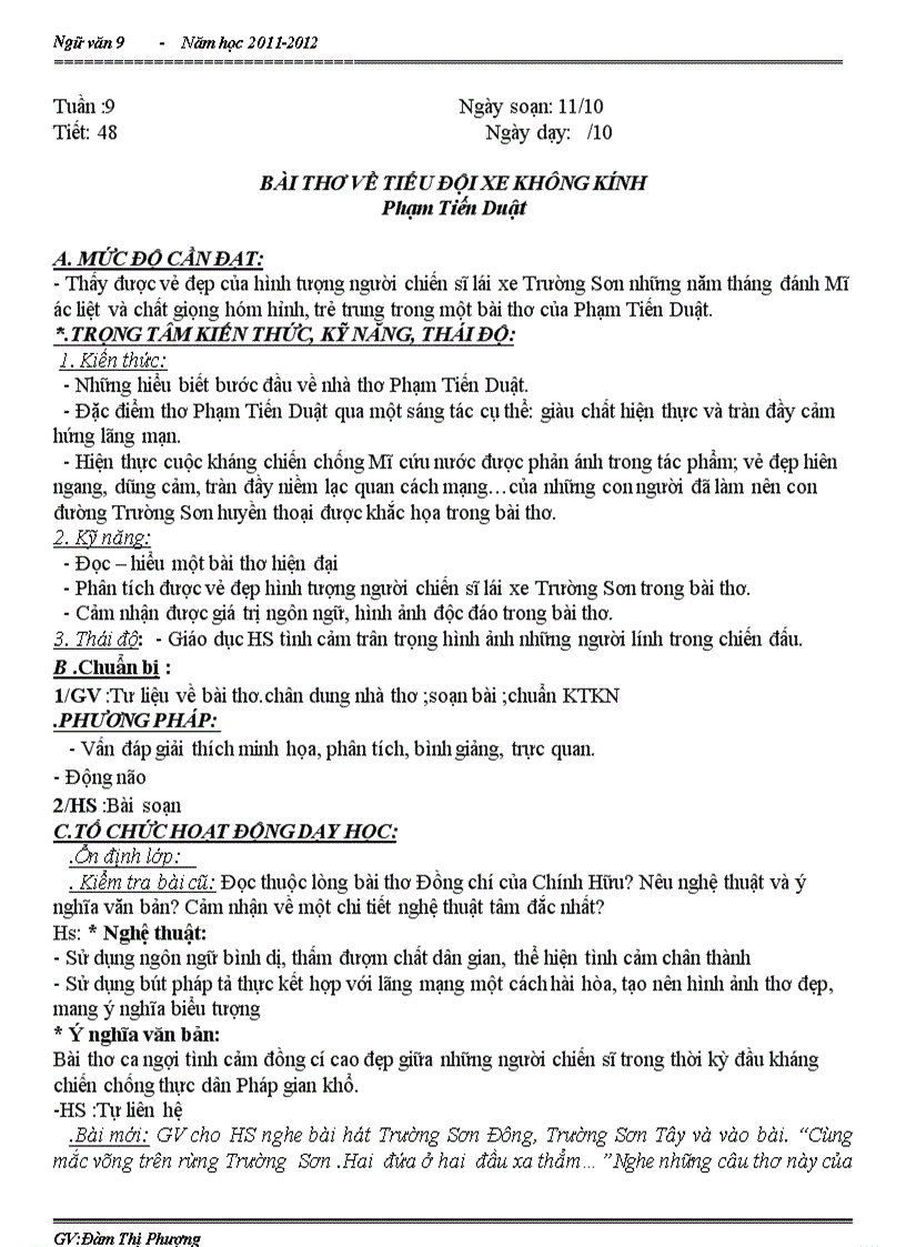 image for page Tuần 9 Ngữ văn 9 Chuẩn KTKN