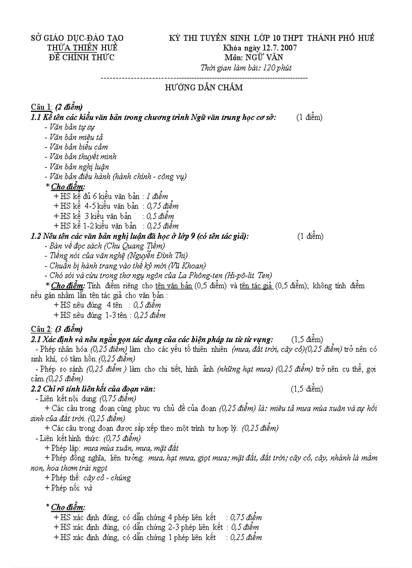 image for page Tuyển sinh 10 Quốc Học Huế