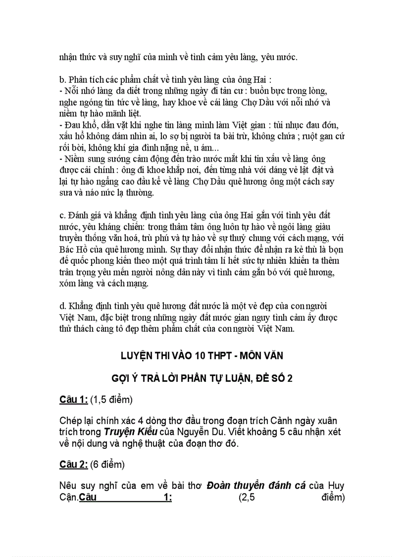 image for page Tài liệu ôn thi vào lớp 10 môn Văn 1