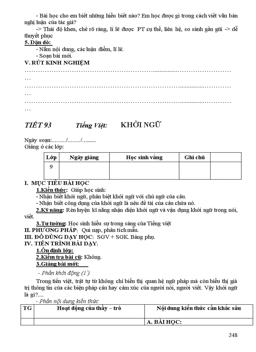 image for page Văn 9 soạn theo các bước quy định của SGD Cao Bằng