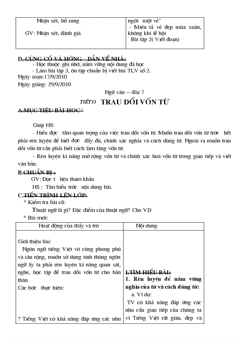 image for page Văn 9 Tuần 1 tuần 7