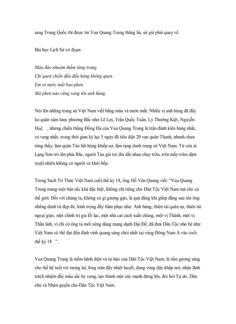 image for page Vua Quang trung vị anh hùng dân tộc