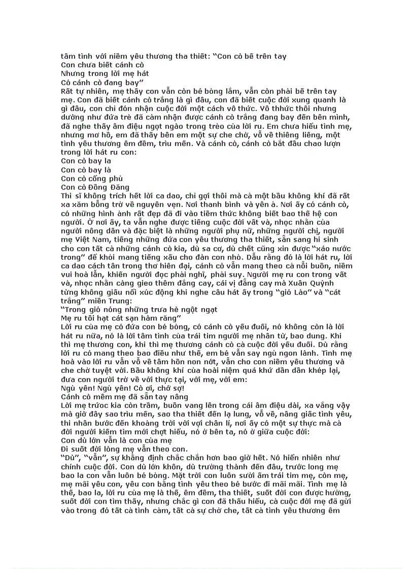 image for page Xoay quanh tác phẩm Con cò của CLV Lớp 9