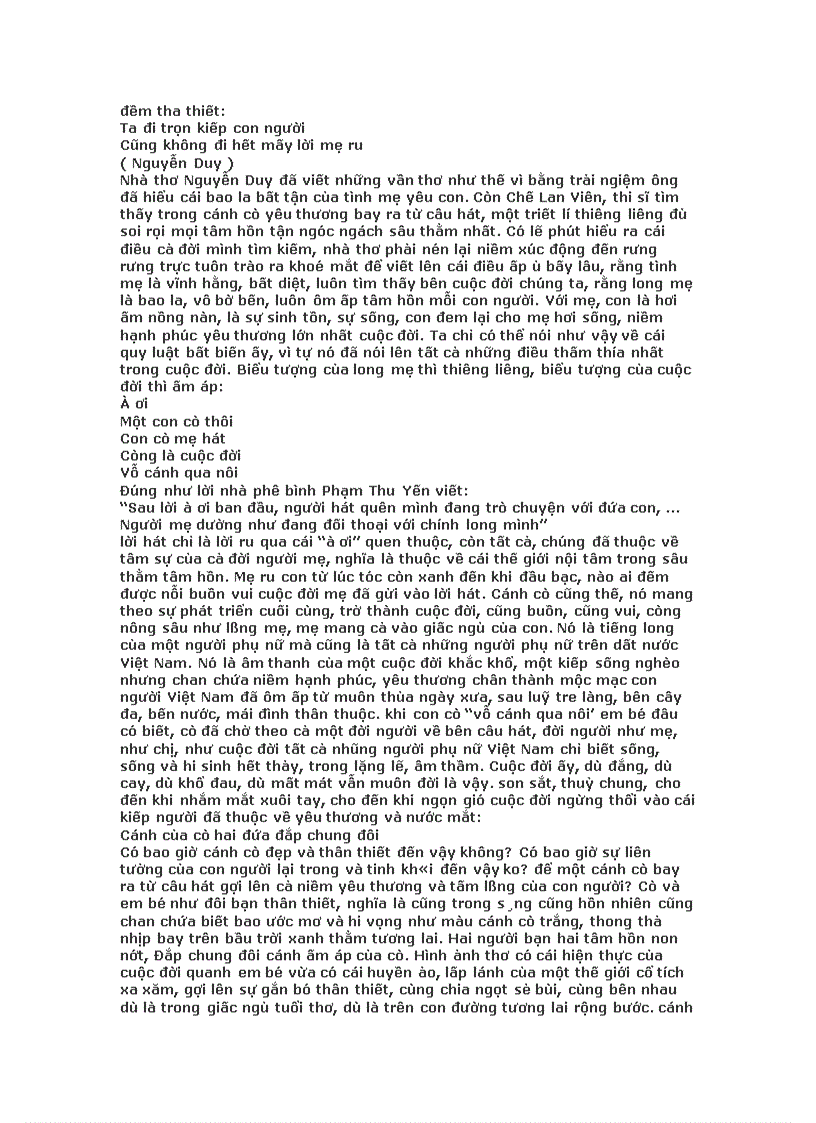 image for page Xoay quanh tác phẩm Con cò của CLV Lớp 9