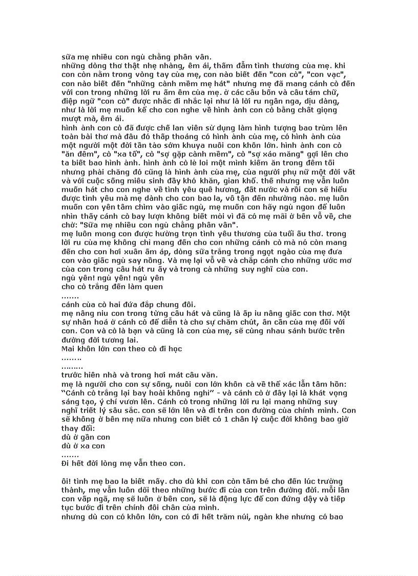 image for page Xoay quanh tác phẩm Con cò của CLV Lớp 9