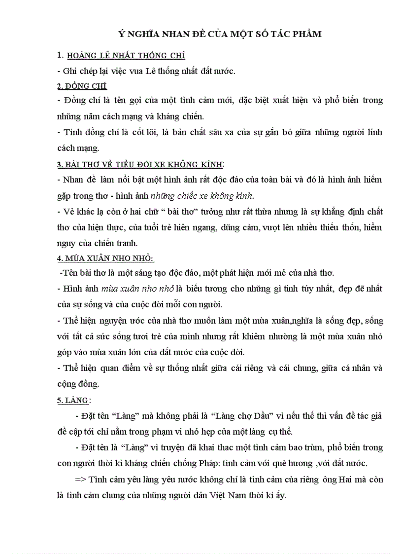 image for page Ý nghia nhan đề một số tác phẩm