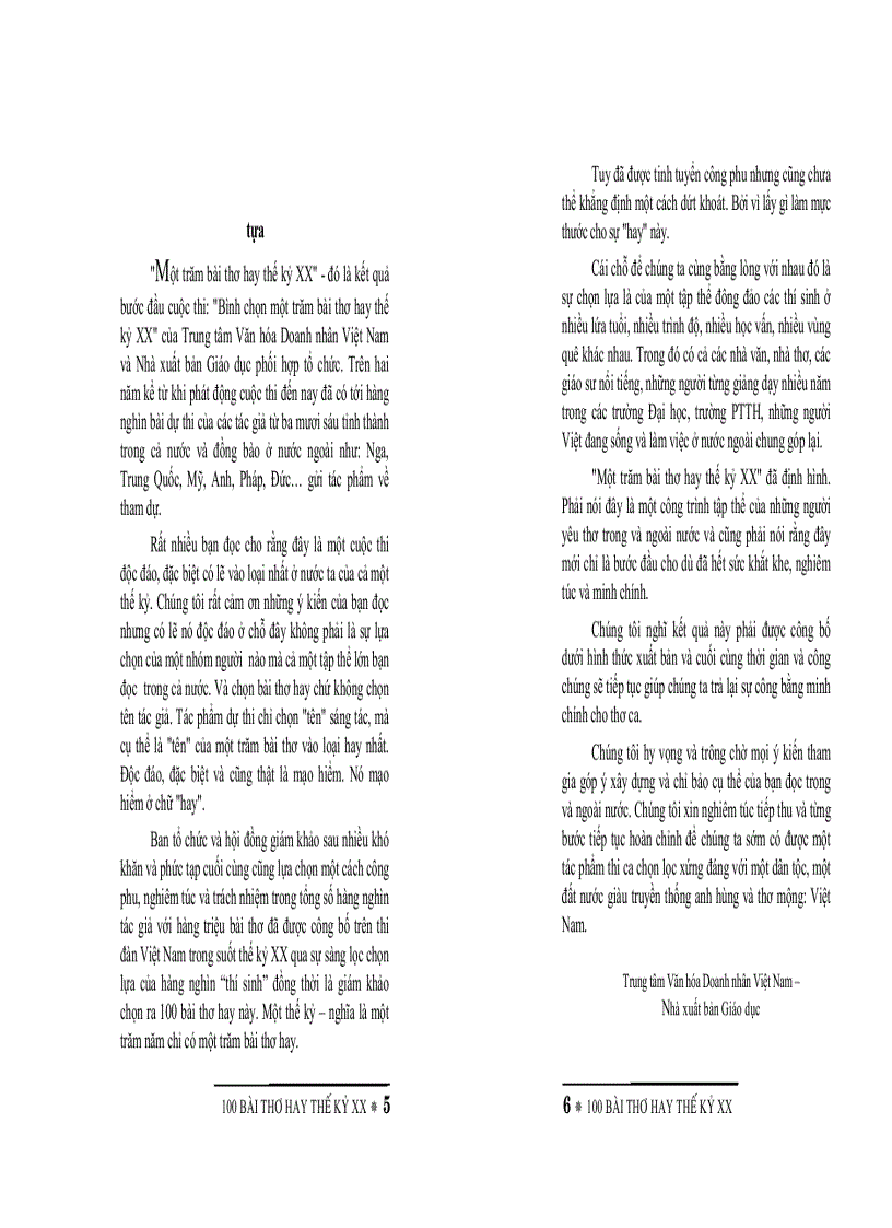 image for page 100 bài thơ hay thế kỷ 20