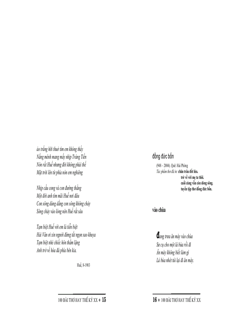 image for page 100 bài thơ hay thế kỷ 20