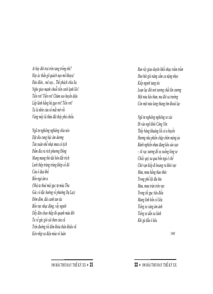 image for page 100 bài thơ hay thế kỷ 20