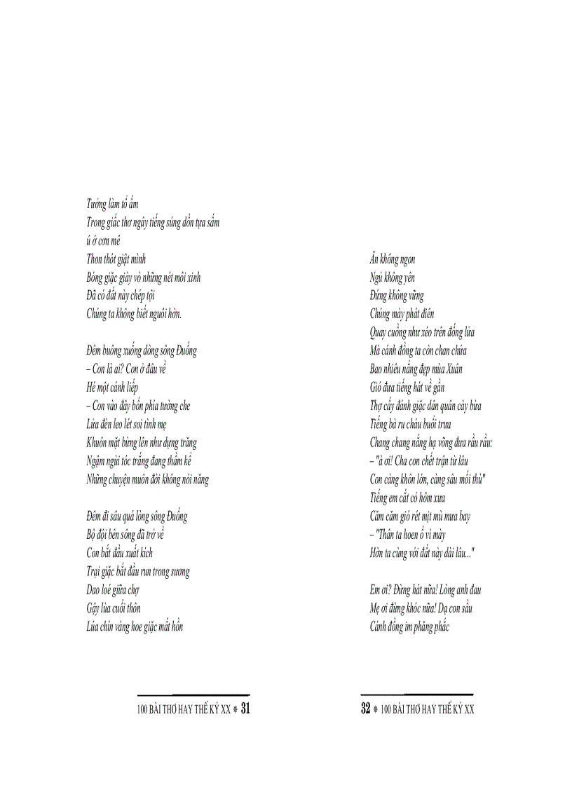 image for page 100 bài thơ hay thế kỷ 20