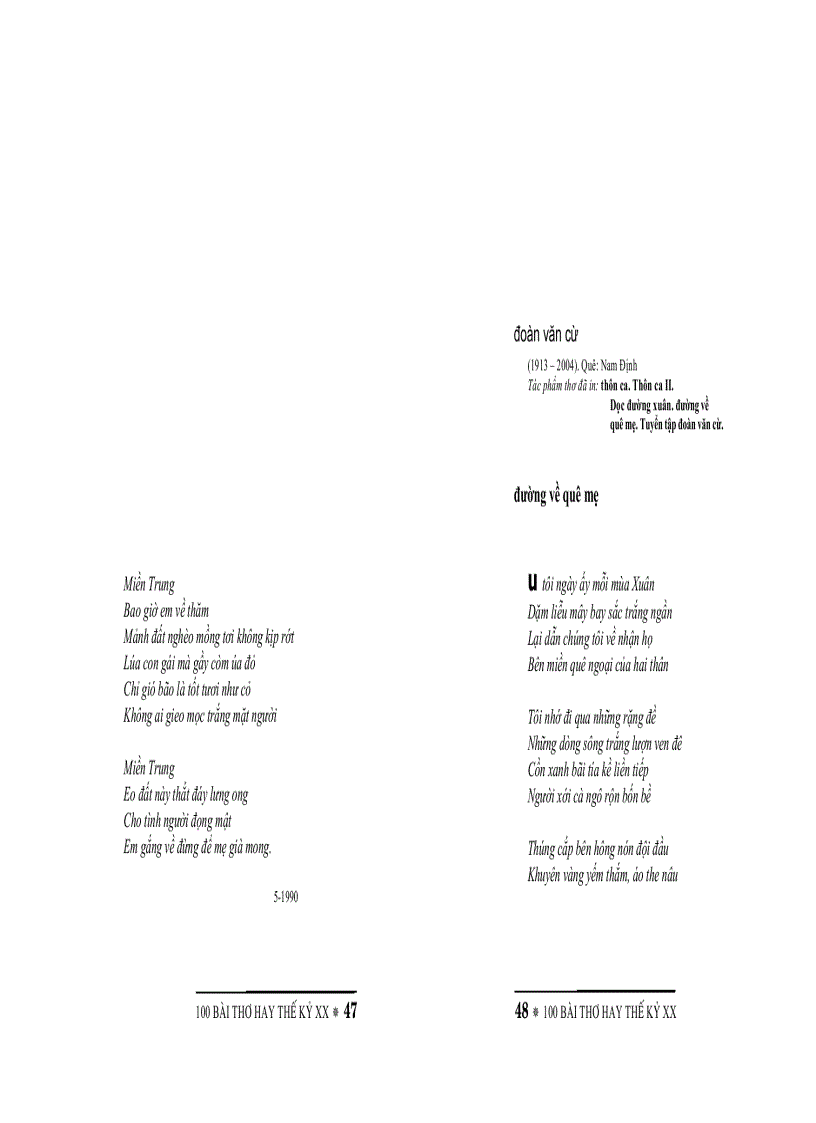 image for page 100 bài thơ hay thế kỷ 20